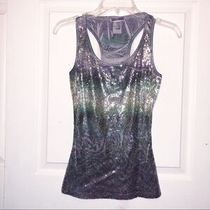 Sequin tank top size small